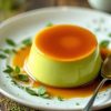 flan matcha thơm béo